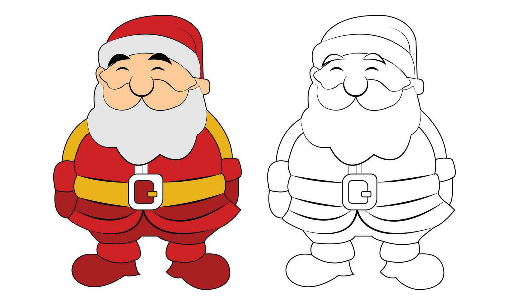 gnomo Papa Noel Navidad gráfico Siniestro acortar Arte diseño.santa Navidad diseño. vector