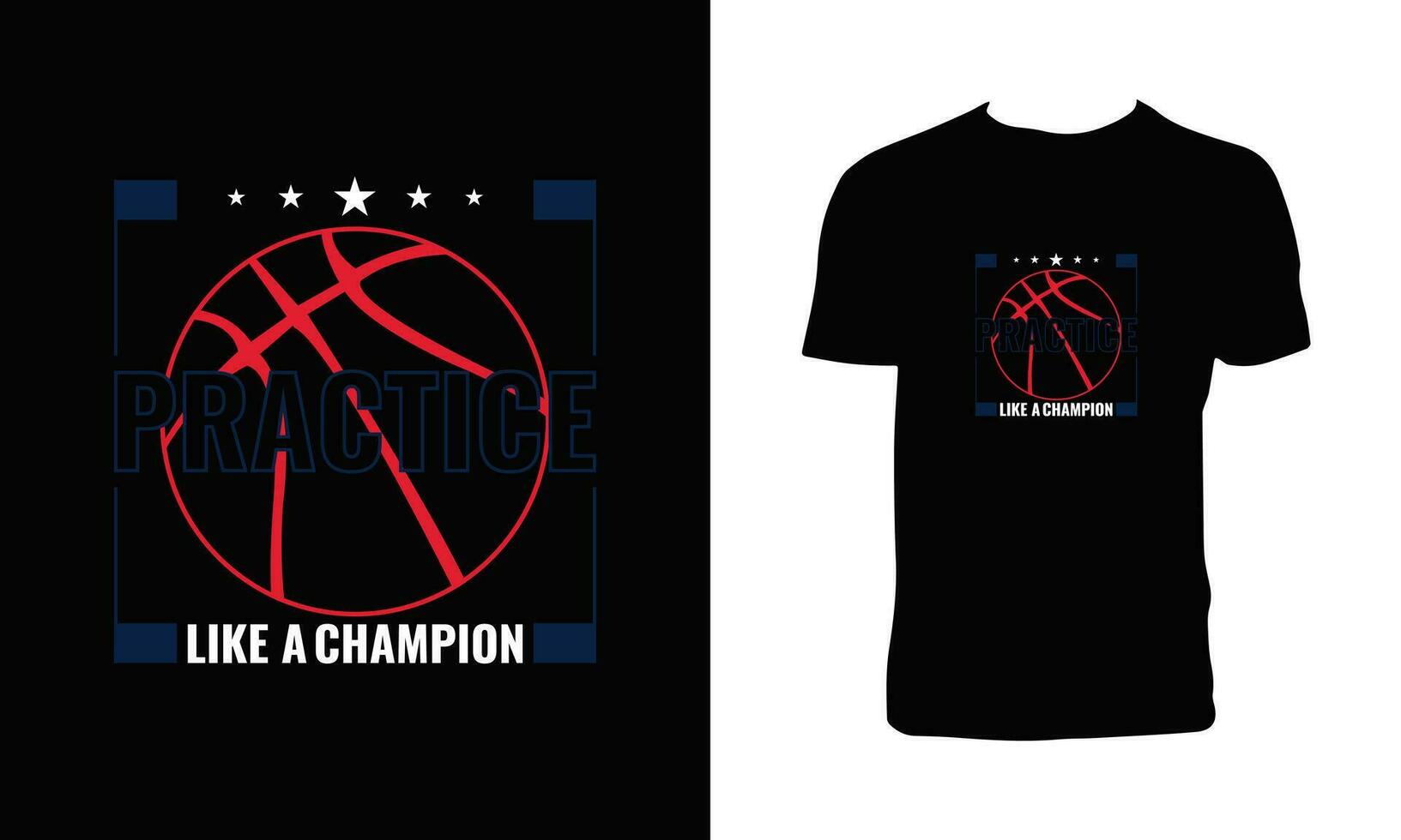 Creative Basketball Vector T Shirt Design.