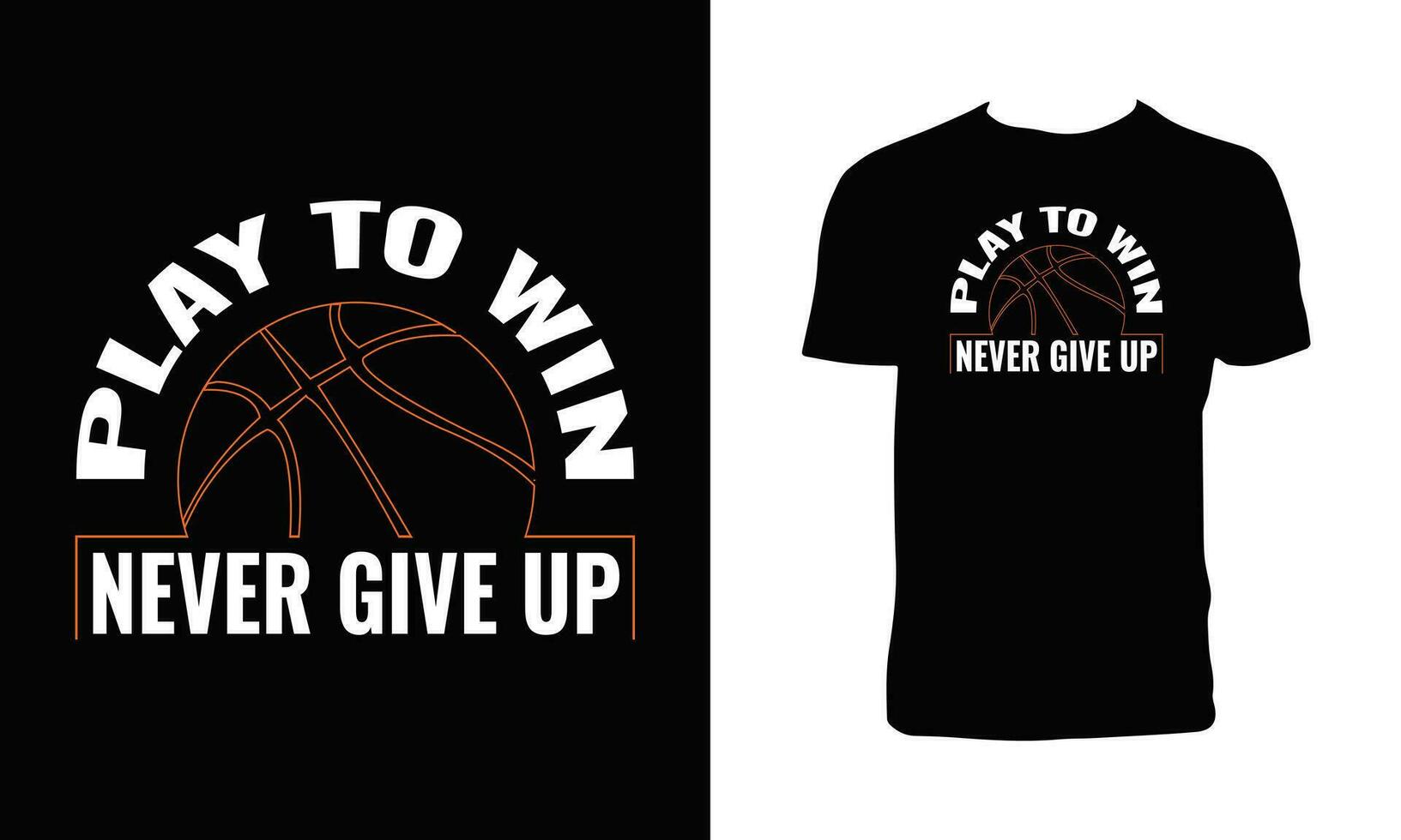 Creative Basketball Vector T Shirt Design.