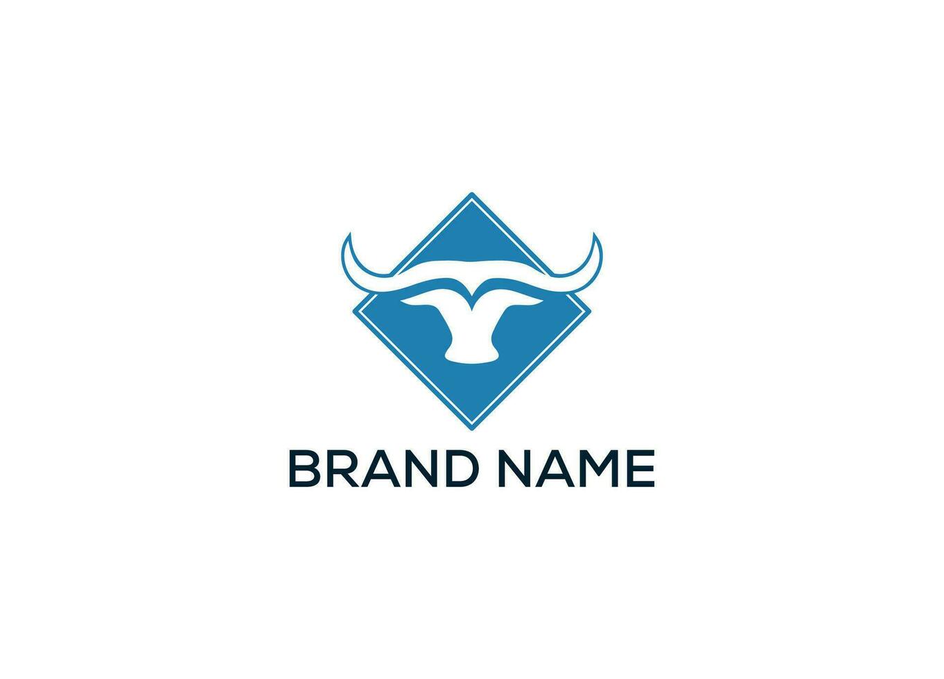 Creative bull logo Design vector