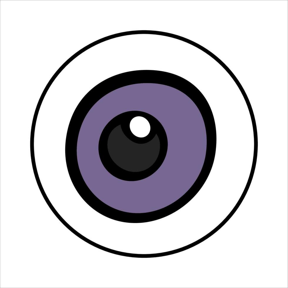 Víspera de Todos los Santos ojo icono vector