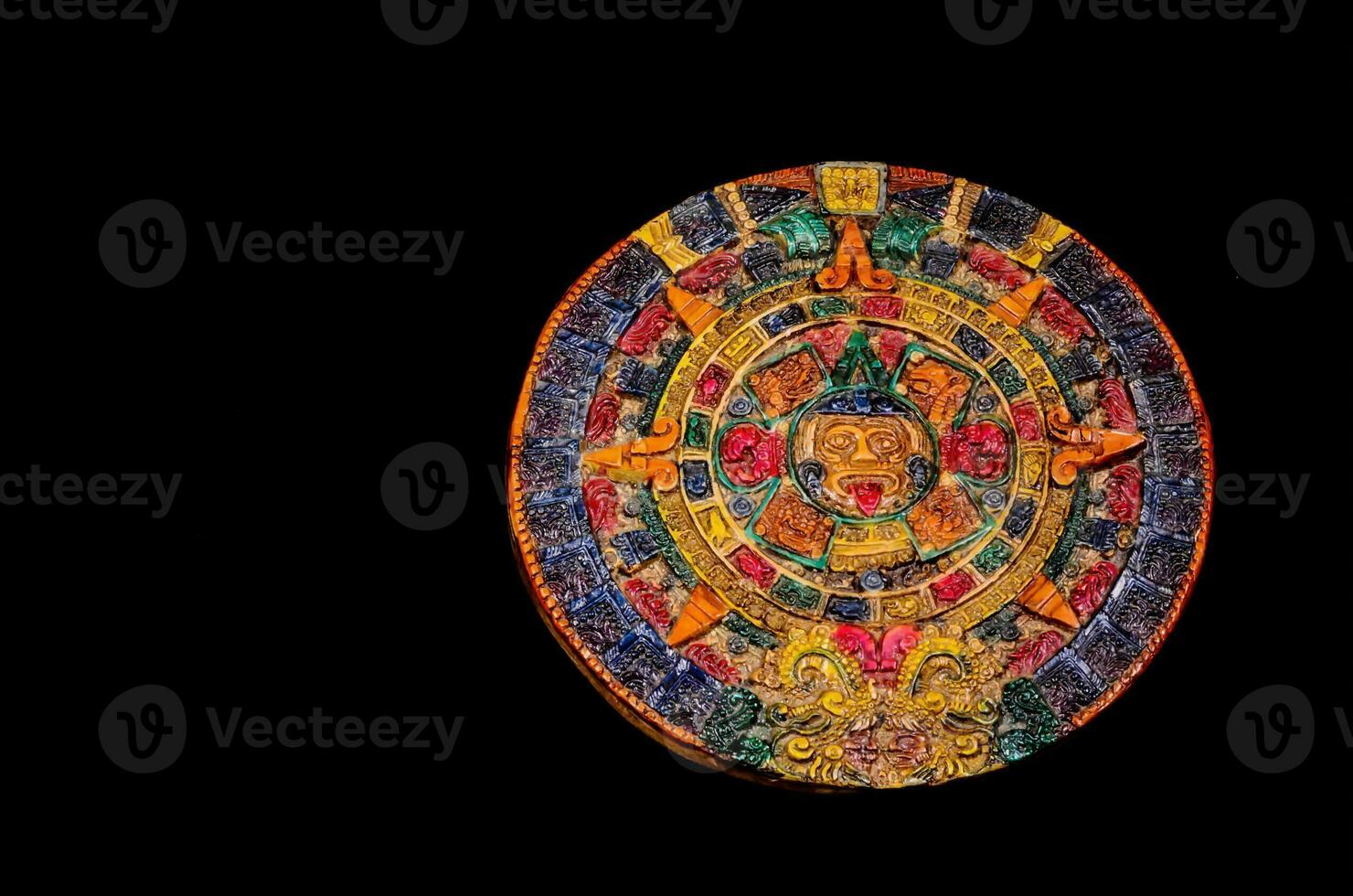 a colorful circular object with a design on it photo