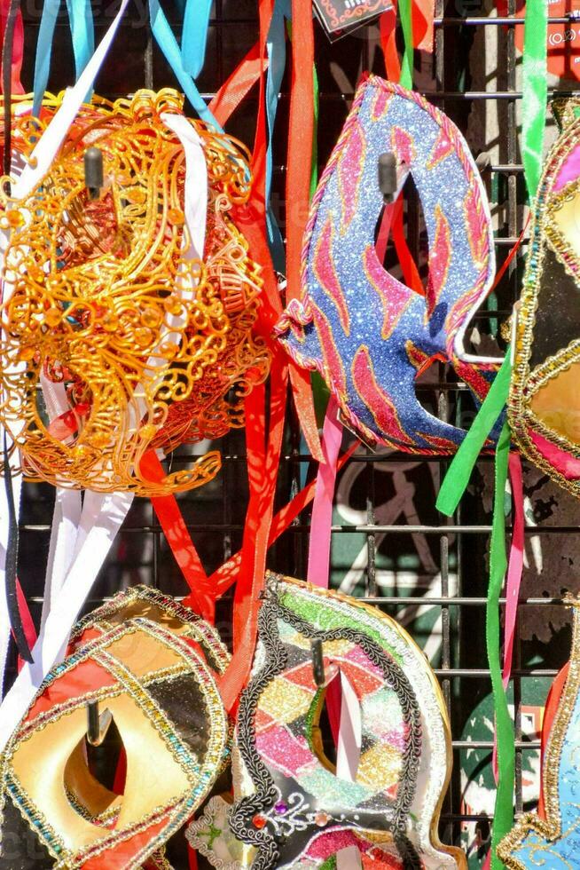 colorful carnival masks photo