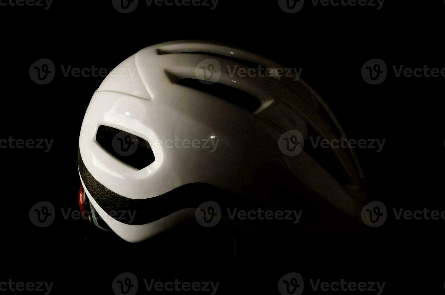 White Bicycle Bike Safety Helmet photo