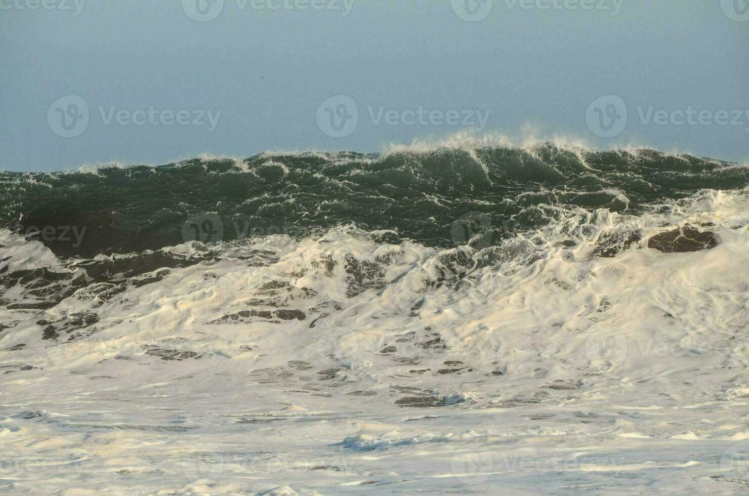 Sea with waves photo