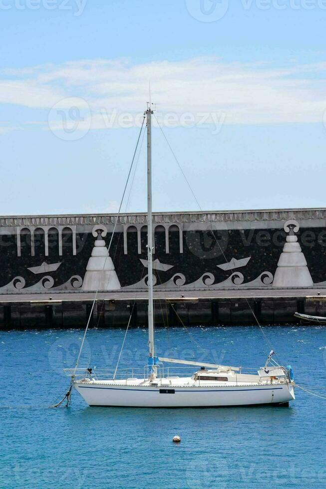 A ship on the sea photo