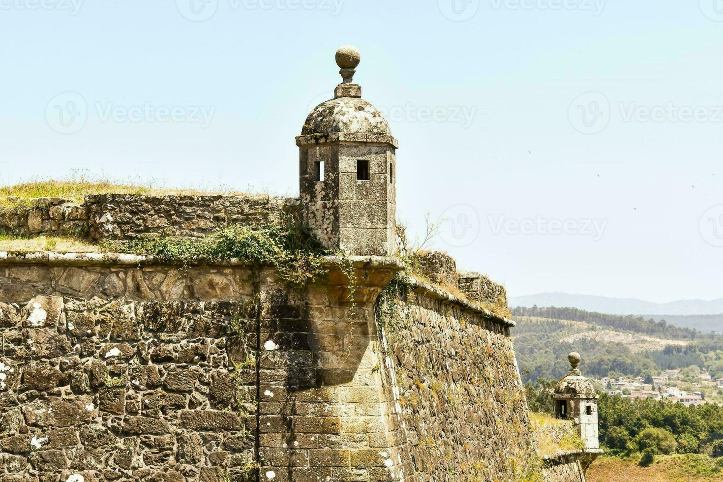el castillo paredes de el ciudad de porto foto