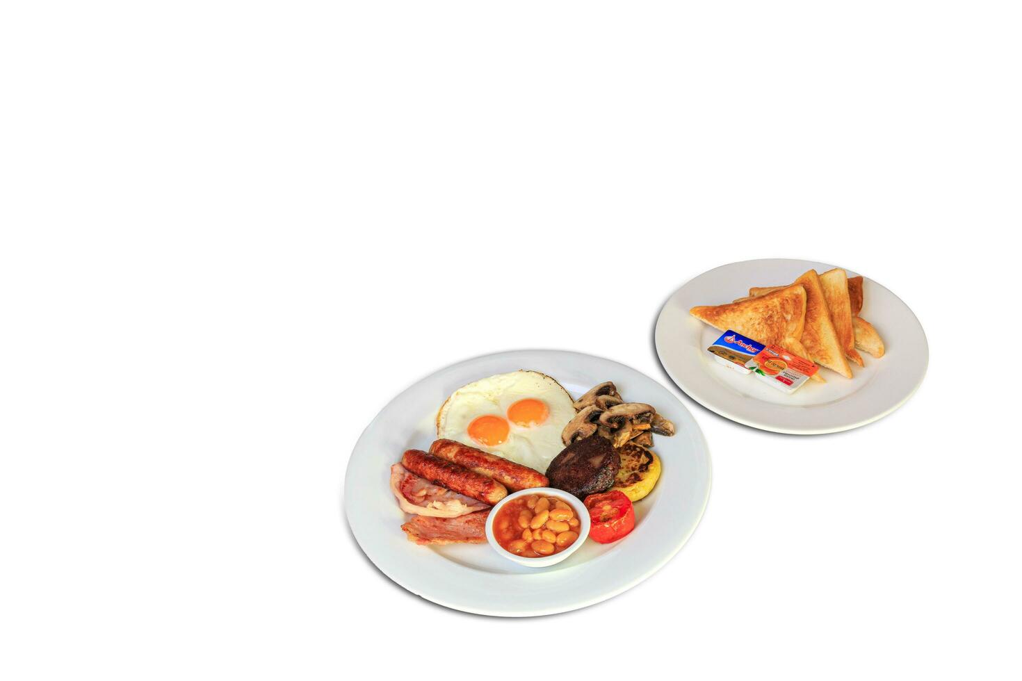 rustic full english irish scottish breakfast photo