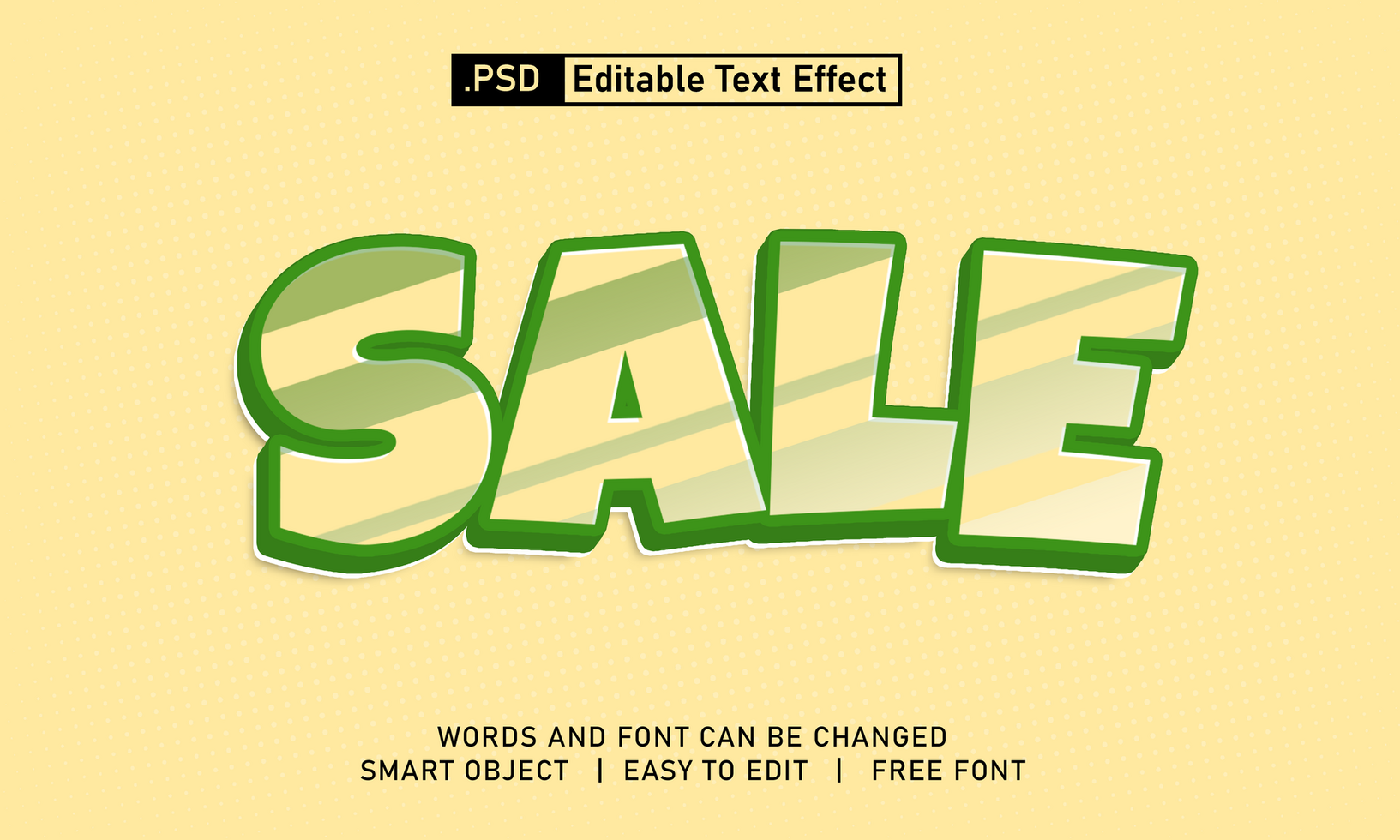 Sale text effect psd