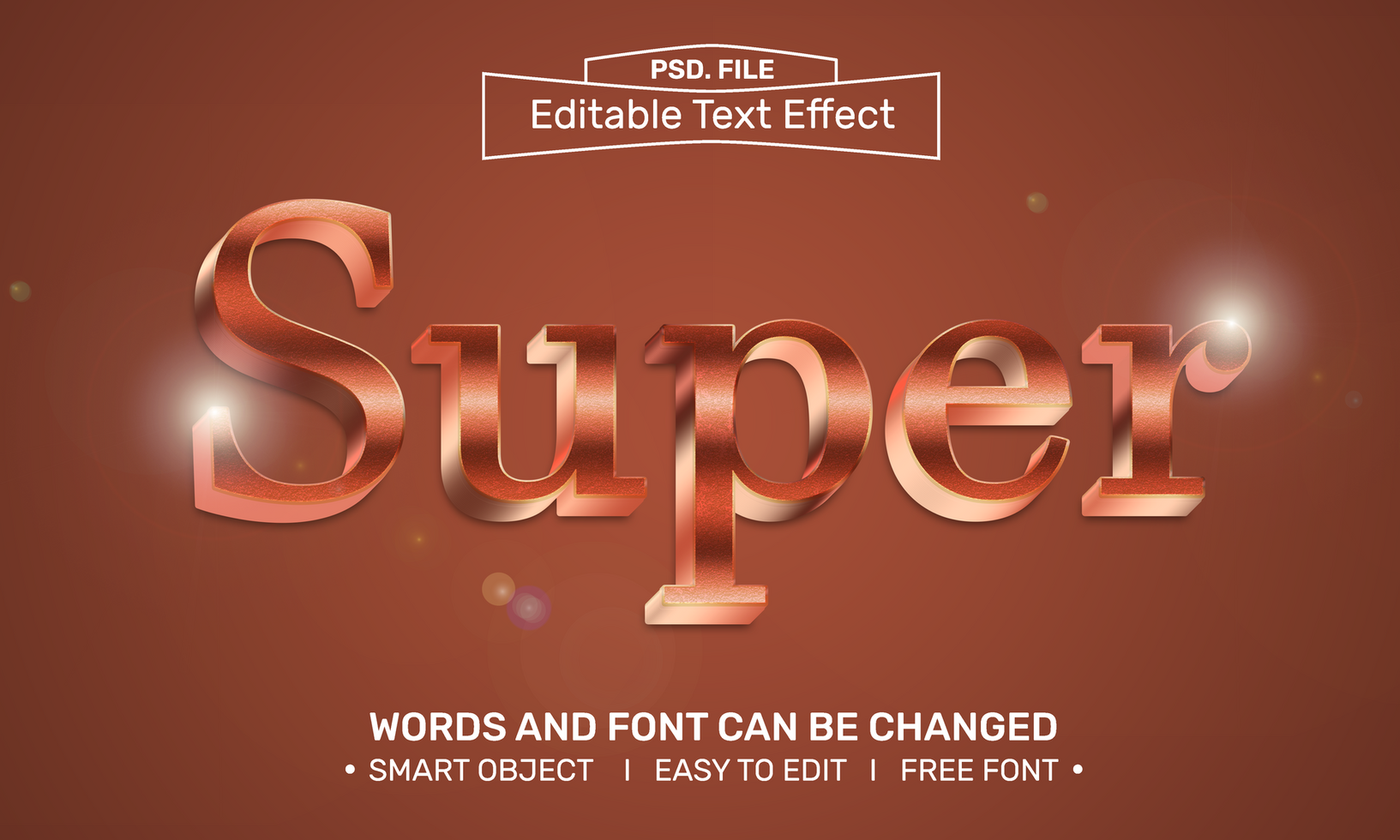 Super text effect psd