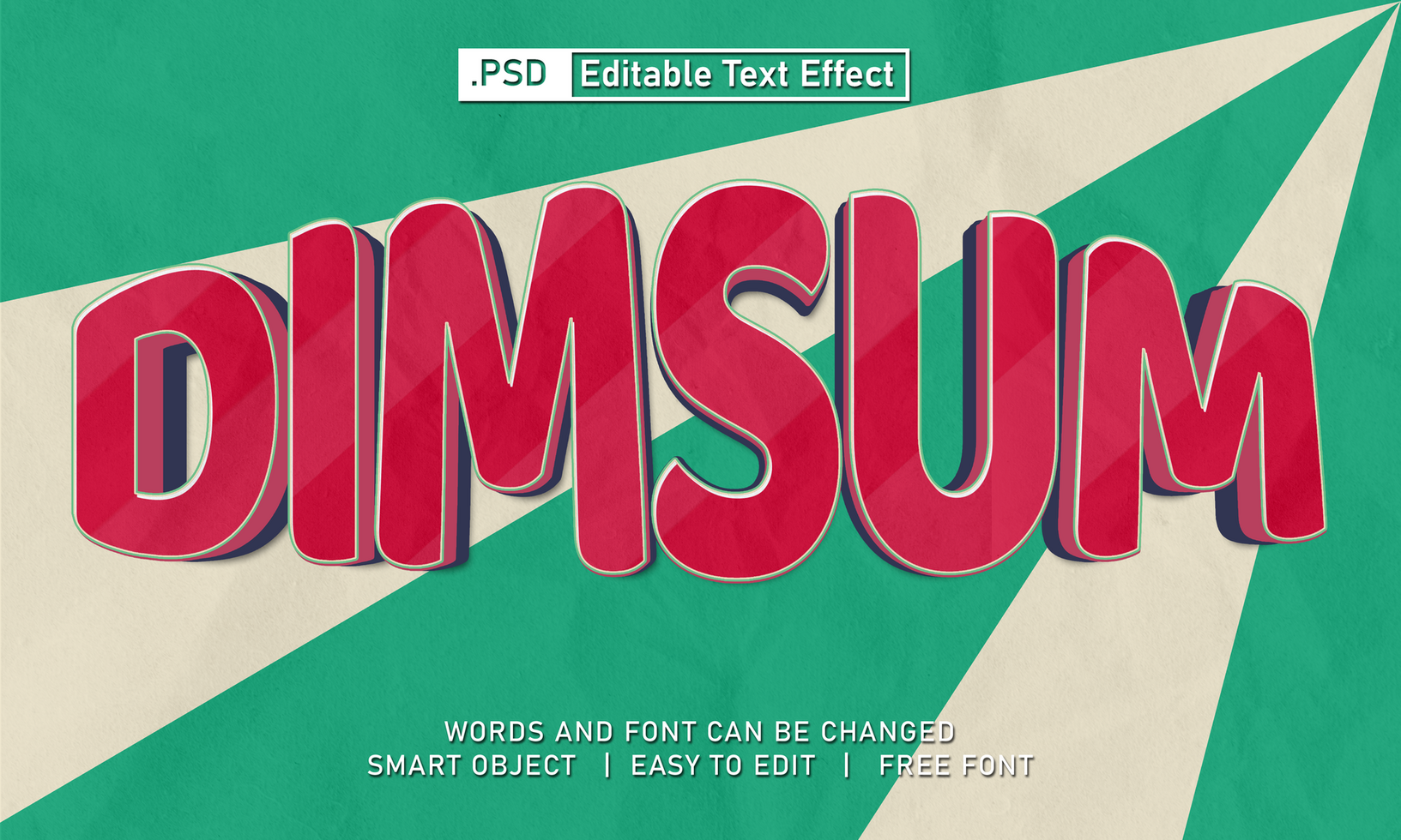 Dimsum text effect psd