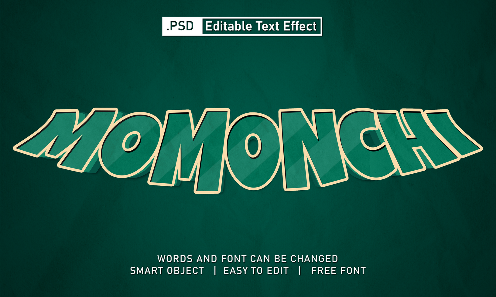 Momonchi text effect psd