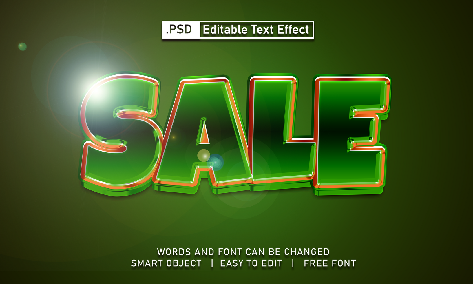 Sale text effect psd