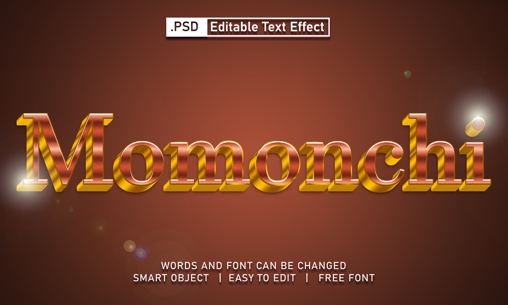 Momonchi text effect psd