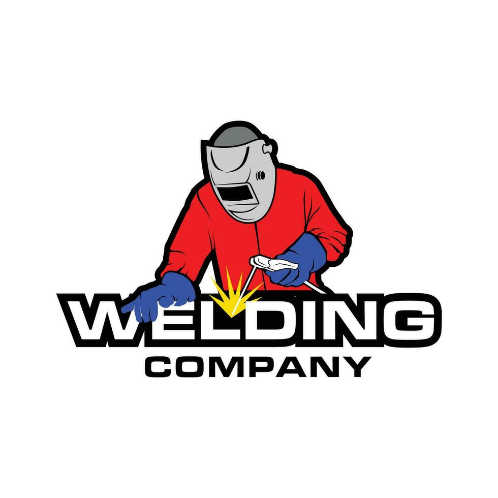 welding logo template, welding logo element, welding vector illustration