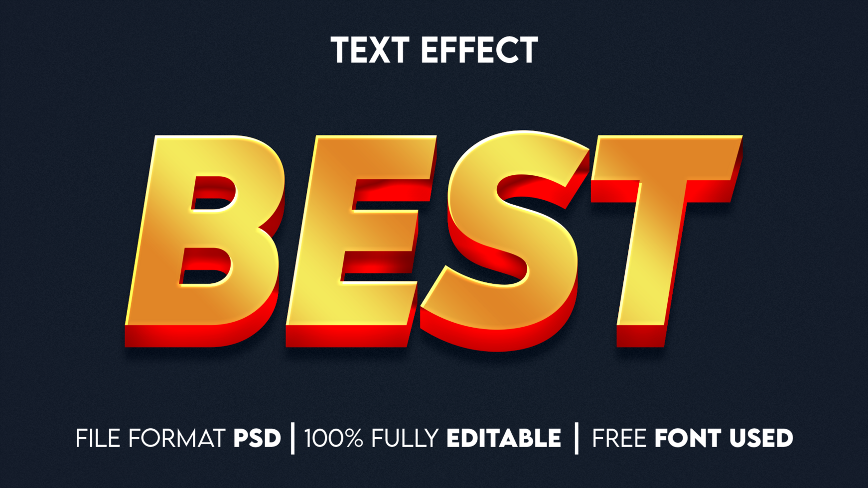 Best Editable Text Effect psd