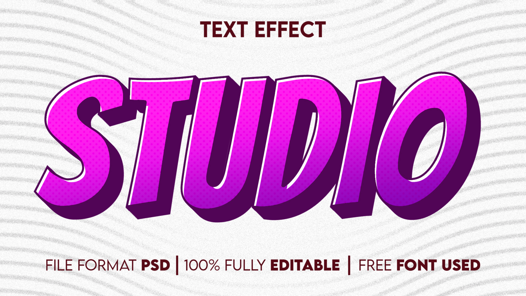 Studio Editable Text Effect psd