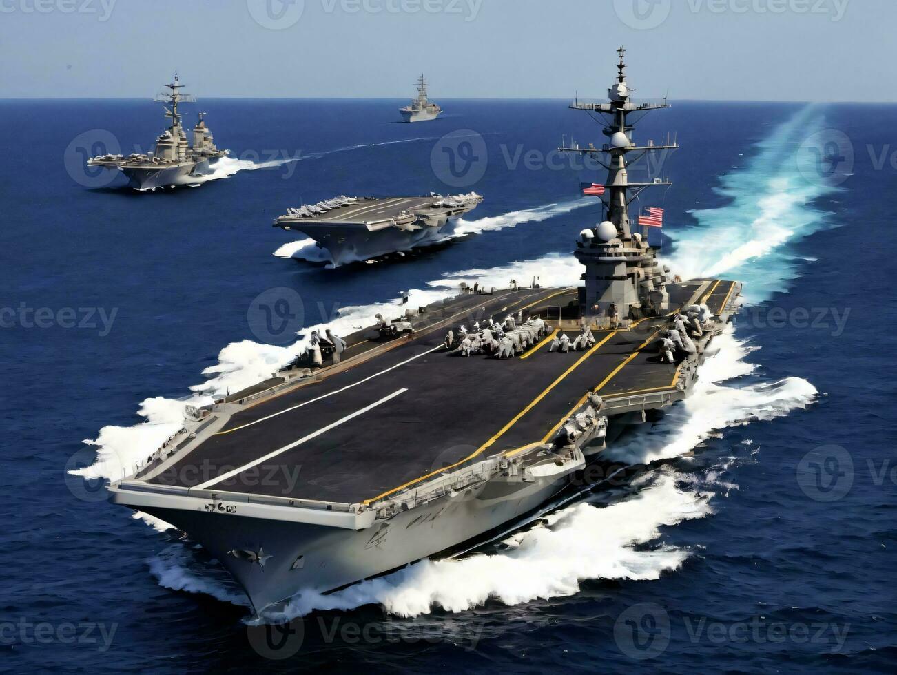 The NavyS Aircraft Carrier Carrier. AI Generated photo