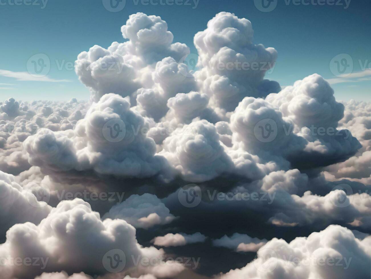 un grande nube en el cielo. ai generado foto