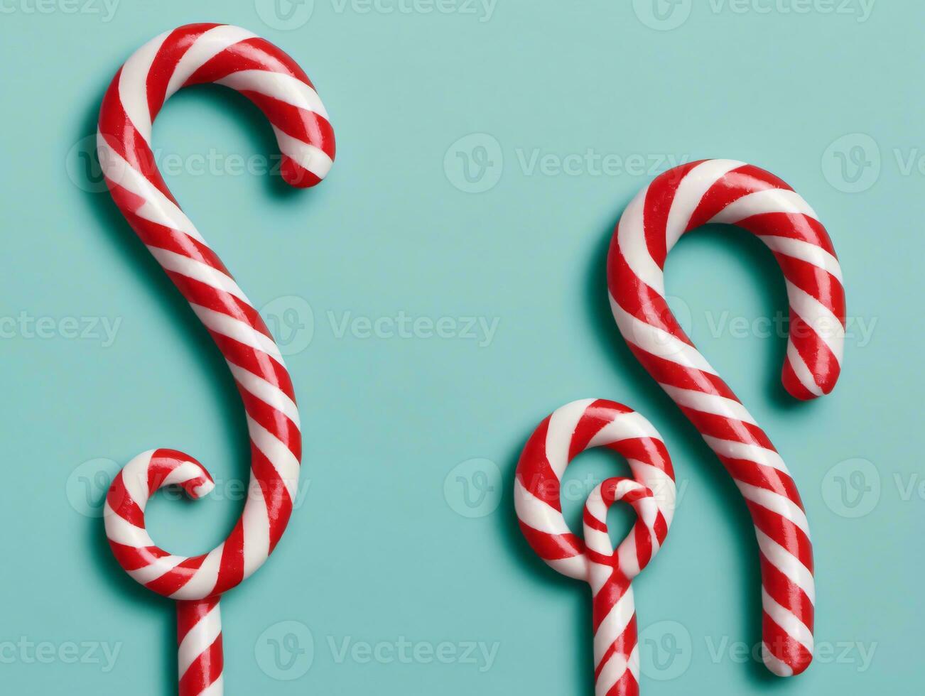 Candy Canes With A Question Mark. AI Generated 31218517 Stock Photo at