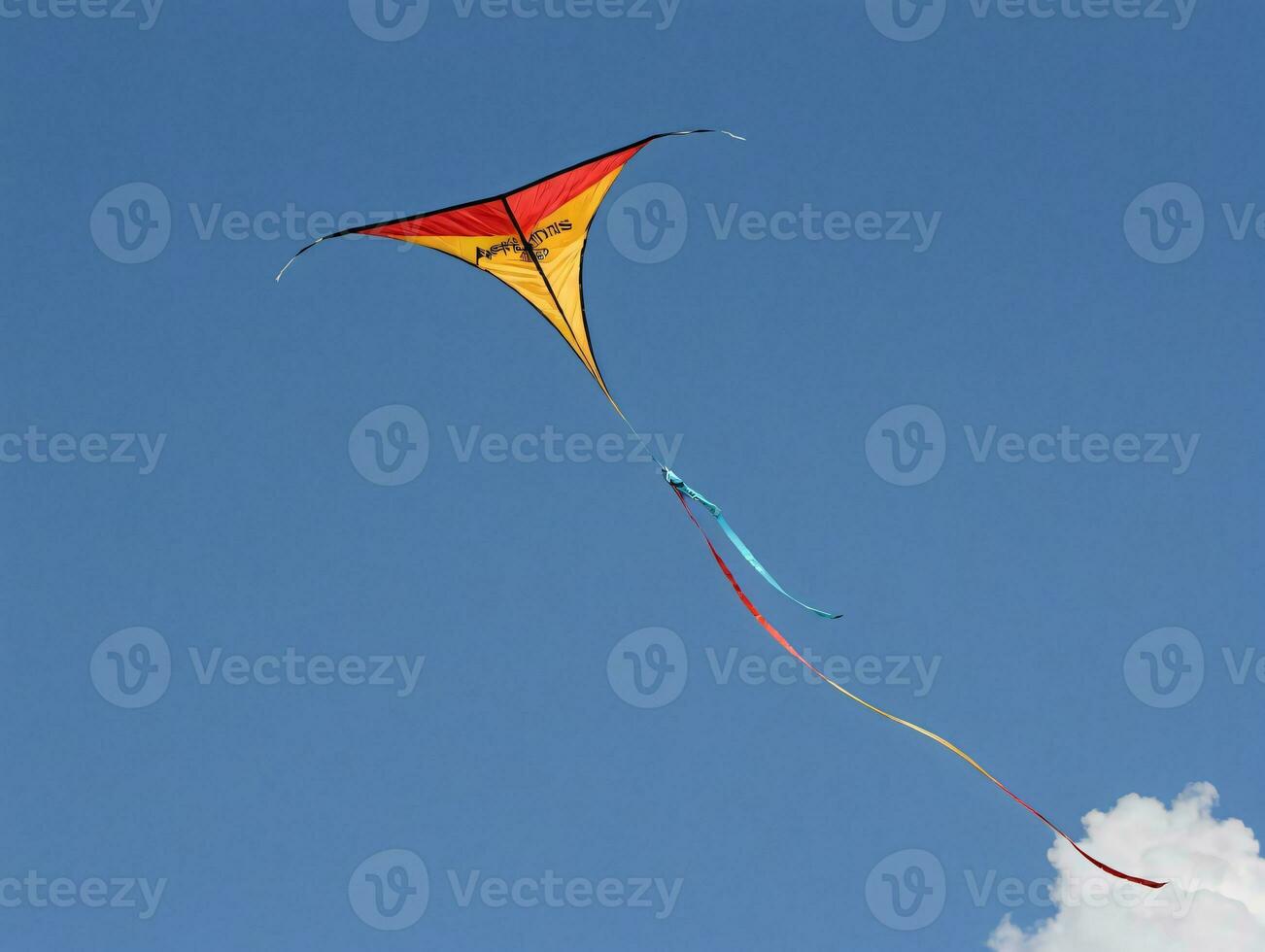 A Kite Flying In The Sky. AI Generated photo