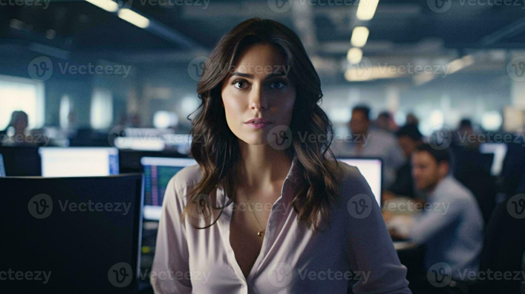 A confident woman in a professional setting AI Generated photo
