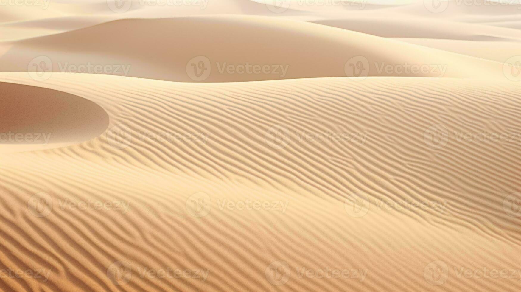 Sand dunes in the desert AI Generated photo