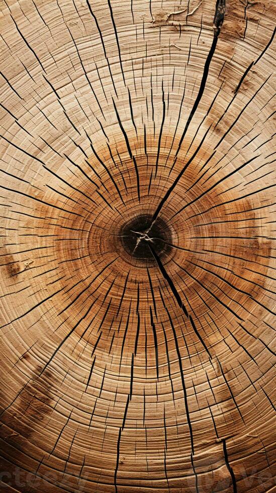 un árbol maletero con un reloj montado en él, capturar el paso de hora en naturaleza ai generado foto