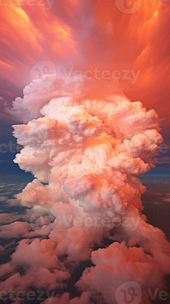 A massive cloud formation in the sky AI Generated photo