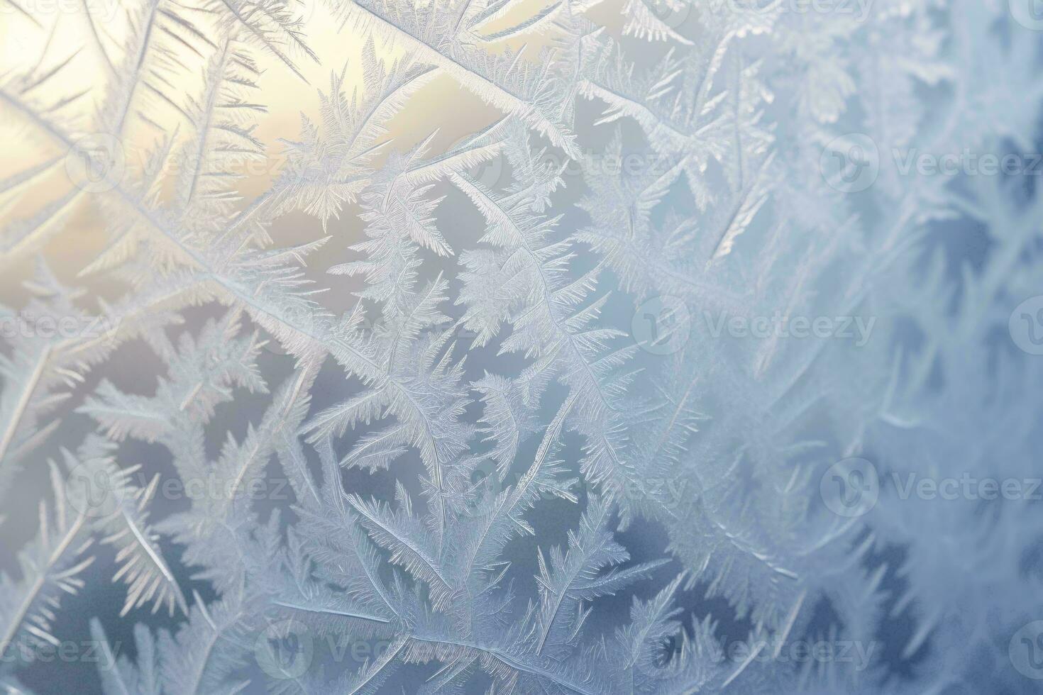 A detailed view of a frosted glass window with intricate patterns and textures AI Generated photo
