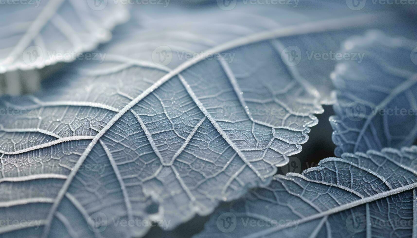 A detailed close-up of the intricate surface of a leaf AI Generated photo