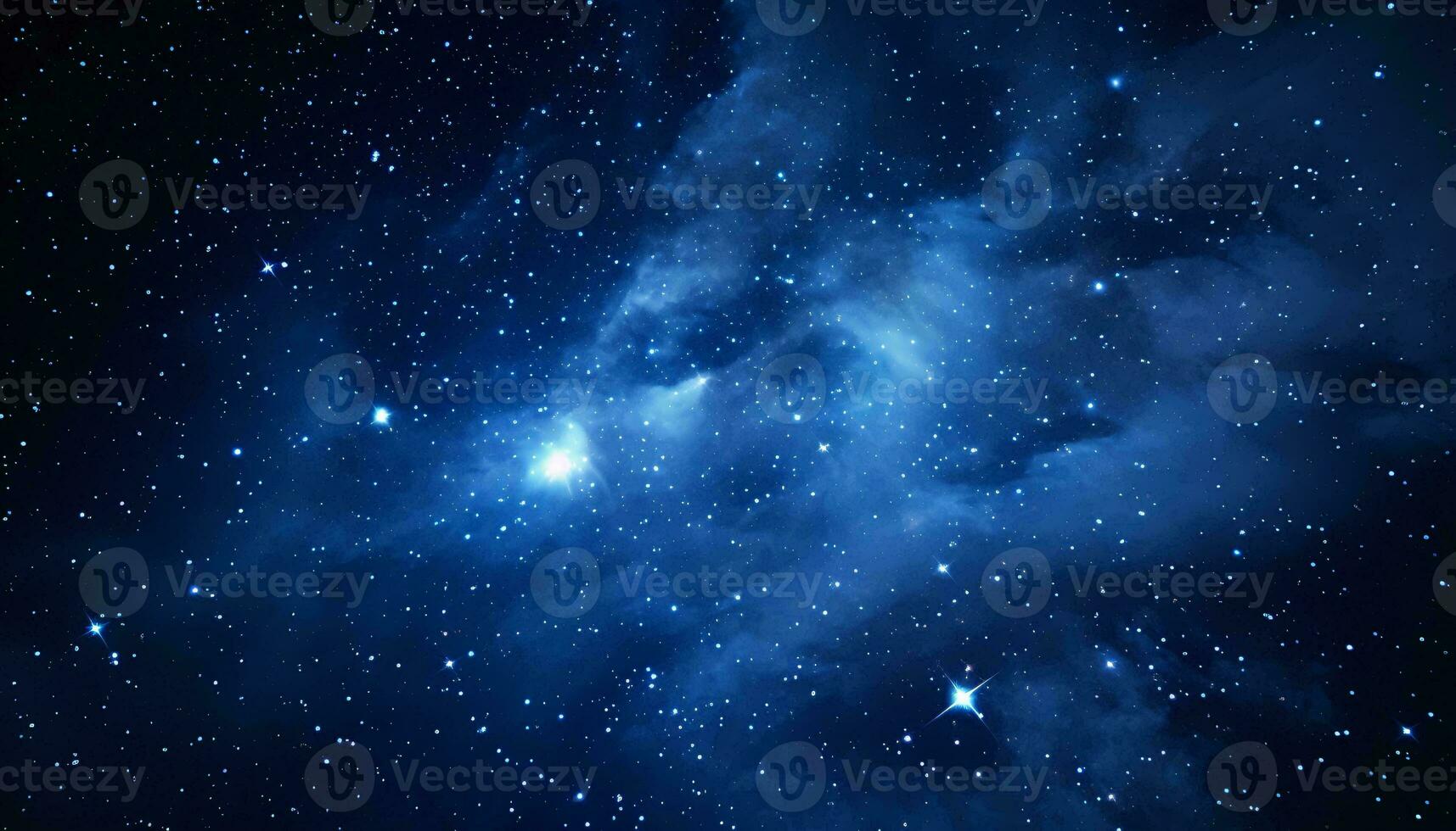 A breathtaking starry night sky with wispy clouds adding a touch of mystery AI Generated photo