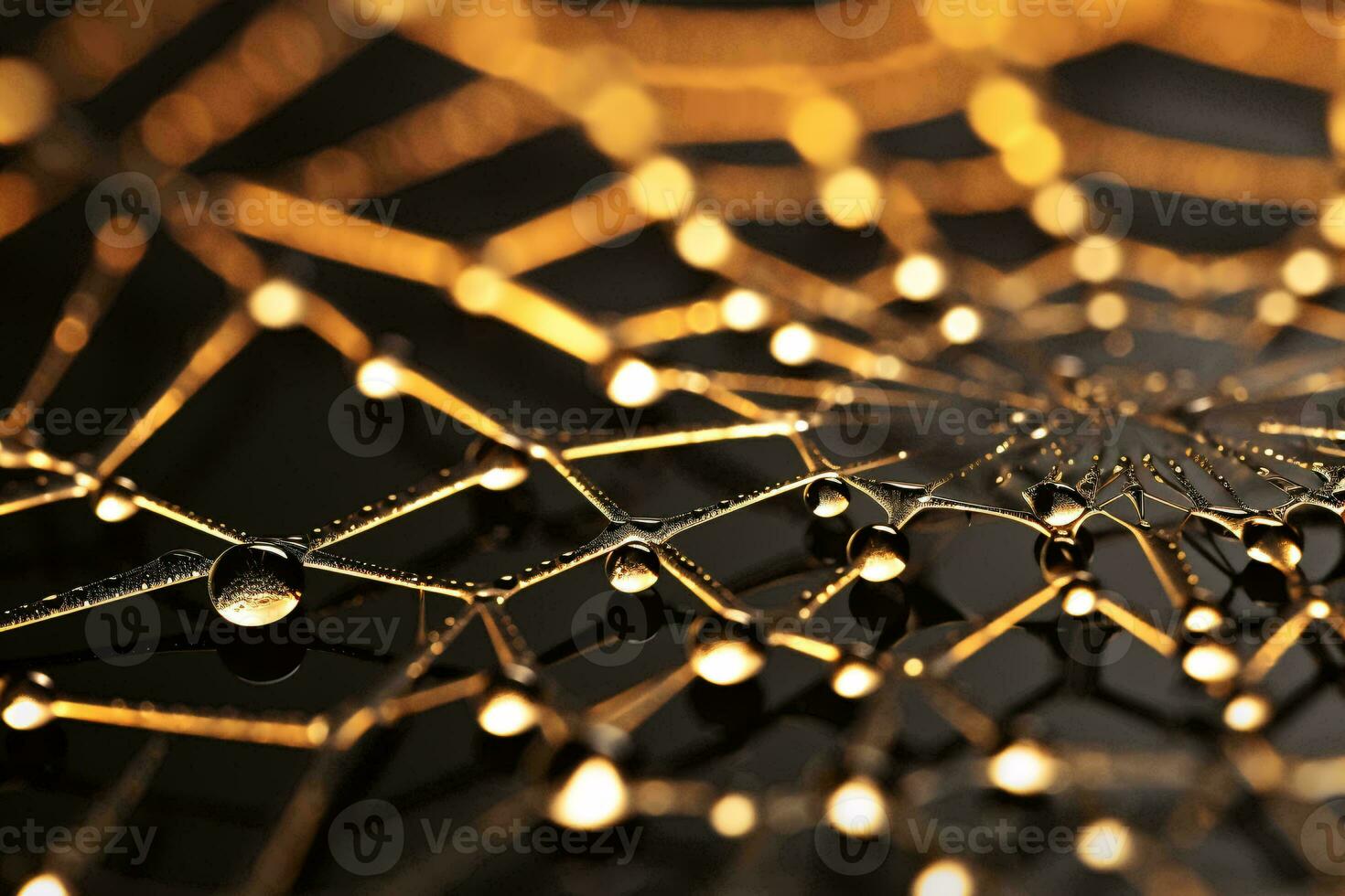 A close-up view of a stunning gold and black background AI Generated photo