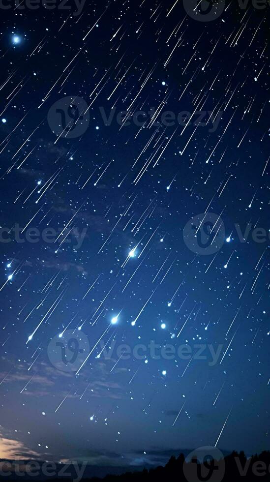 a starry night sky with stars AI Generated photo