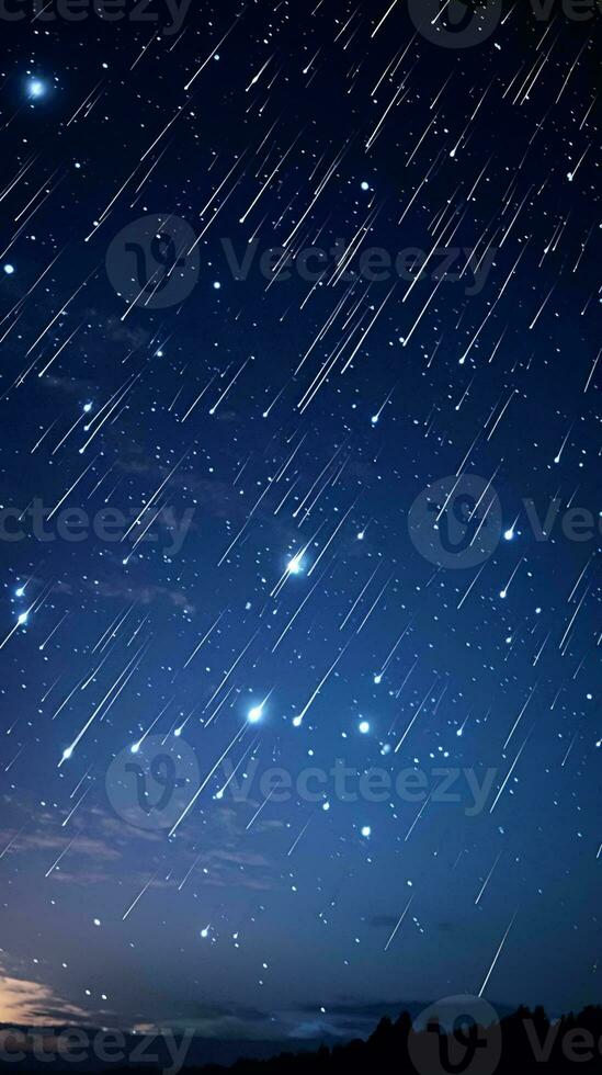 un estrellado noche cielo con estrellas ai generado foto