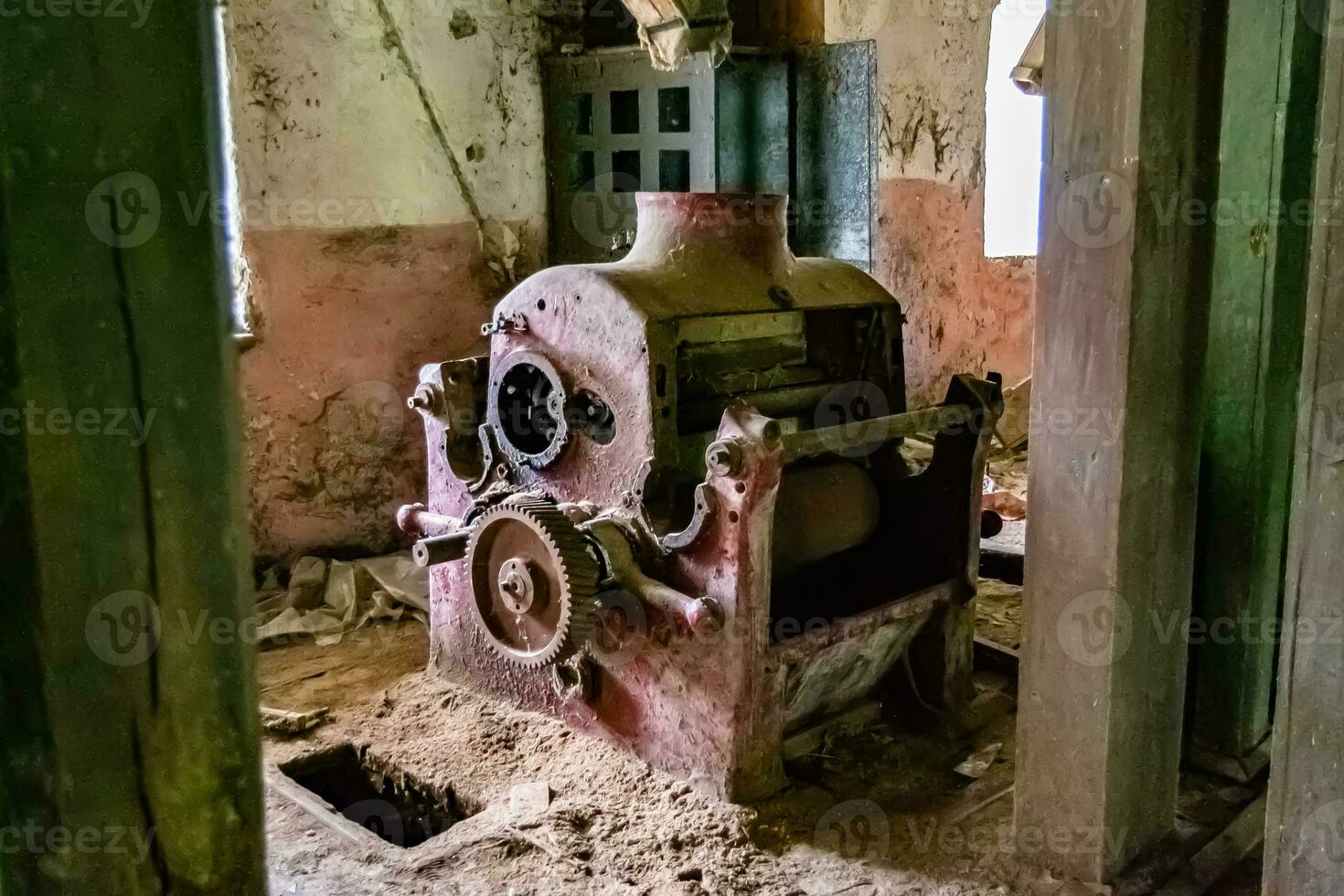 Photography on theme outstanding building beautiful brick old water mill photo
