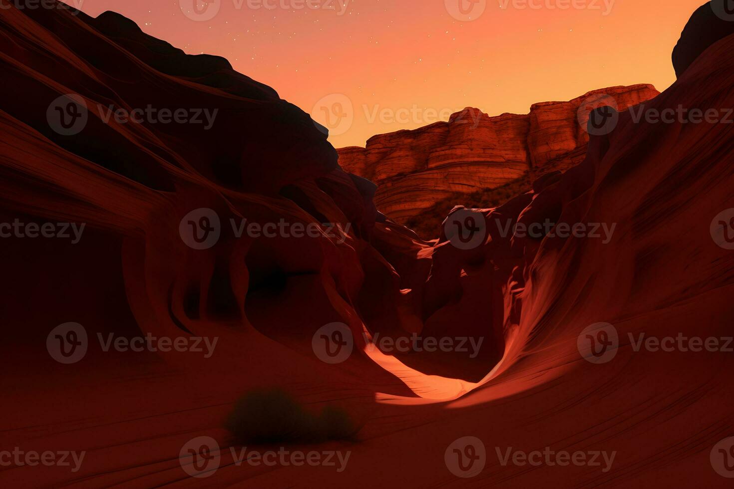 Antelope Canyon - abstract background. Travel and nature concept. Neural network AI generated photo