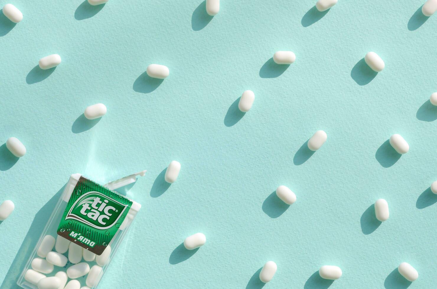 Many hard mints and Tic Tac Candy package. Tic tac is popular due its minty fresh taste and easy to carry. Hard mints produced by Ferrero since 1968 photo