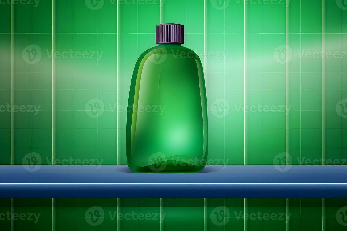 Shower gel or liquid soap bottle. Neural network AI generated photo