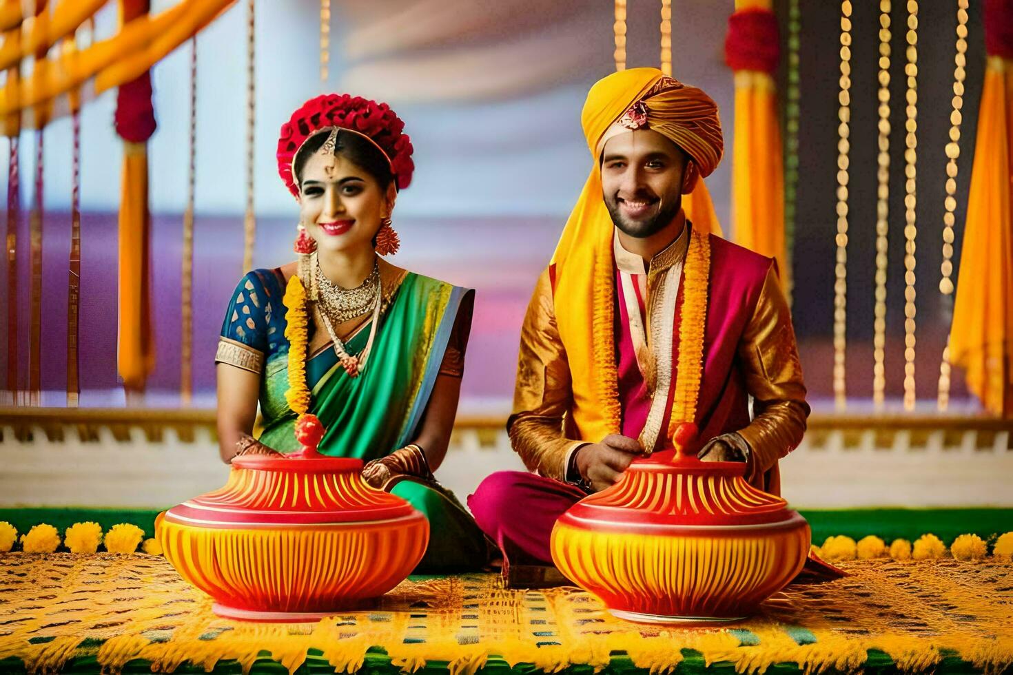 indian wedding photography in delhi. AI-Generated photo