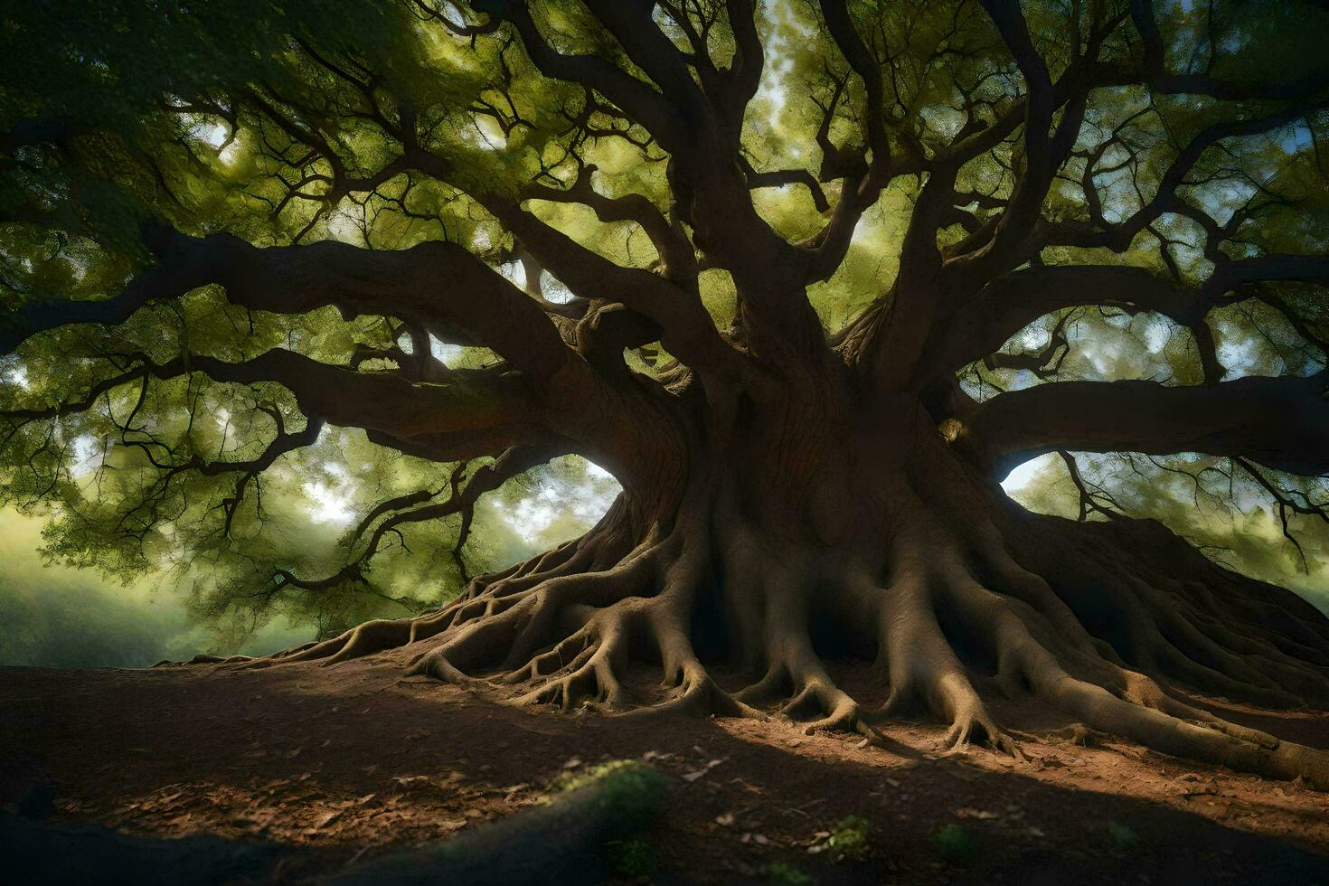 the tree of life, by person. AI-Generated photo