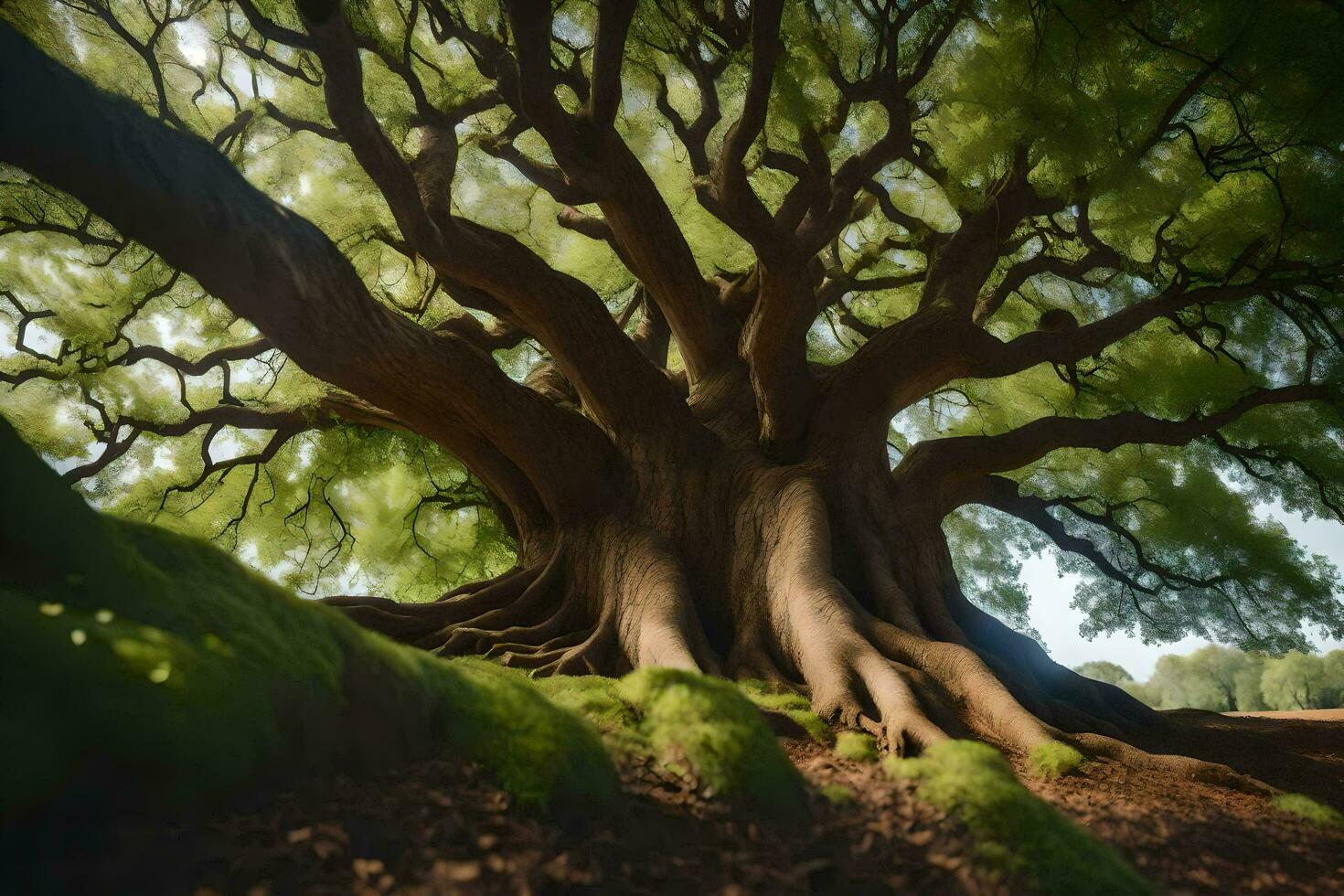 el árbol de vida, el árbol de vida, el árbol de vida, el árbol de vida. generado por ai foto