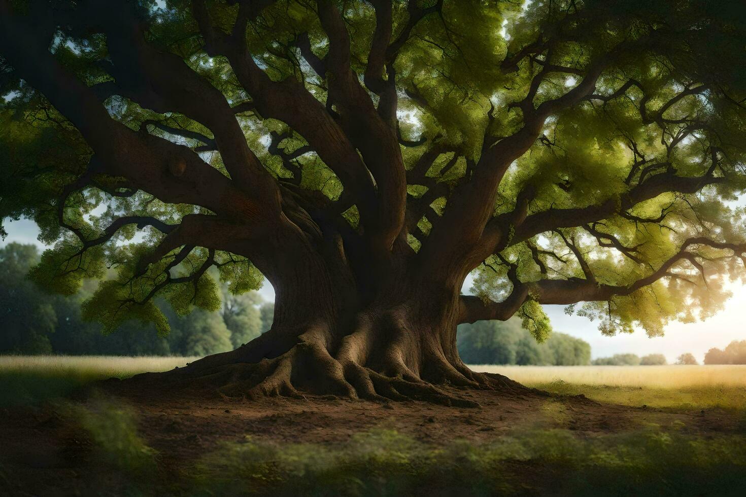 the tree of life by james robertson. AI-Generated photo