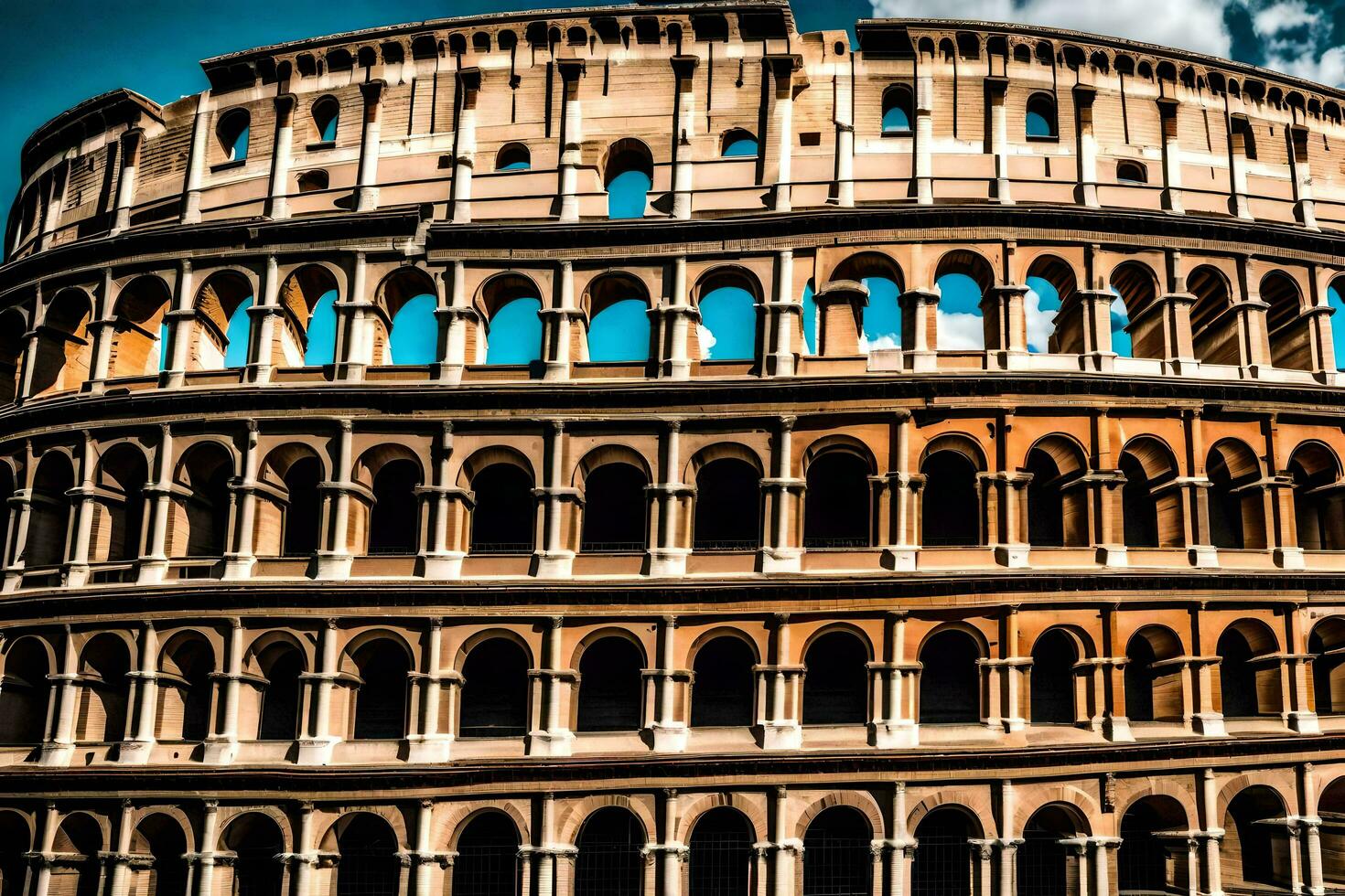 the colosseum in rome, italy. AI-Generated photo