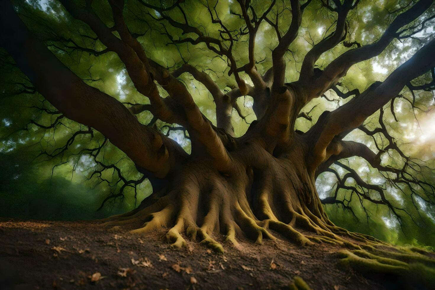 the tree of life by person. AI-Generated photo