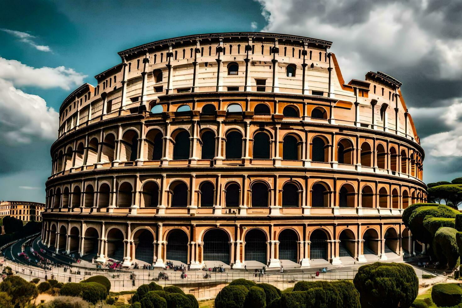 the colosseum in rome, italy. AI-Generated photo