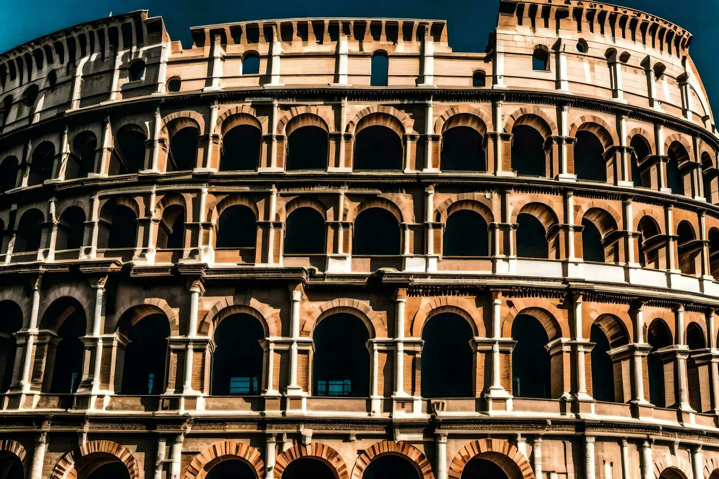 the colosseum in rome, italy. AI-Generated photo