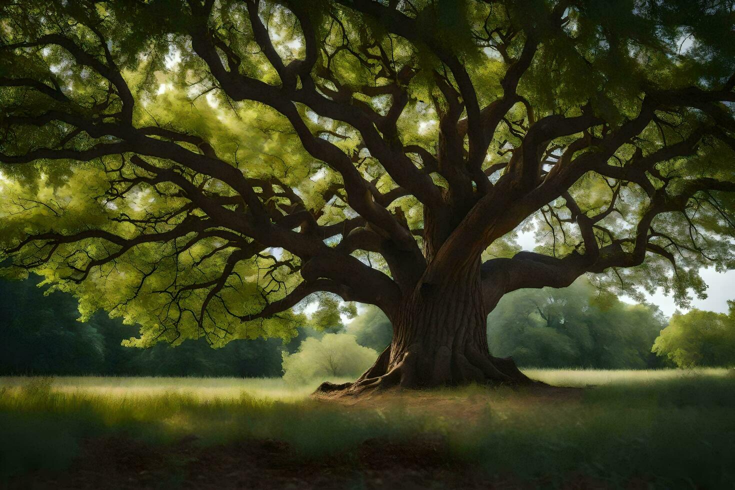 the tree of life, by person. AI-Generated photo