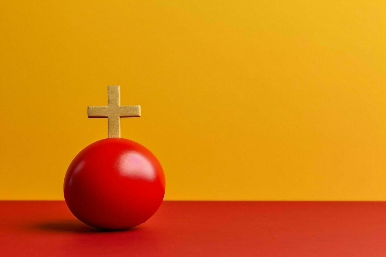 Happy good friday celebration concept with crown of thorns, bible, christian cross and copy space concept by AI Generated photo