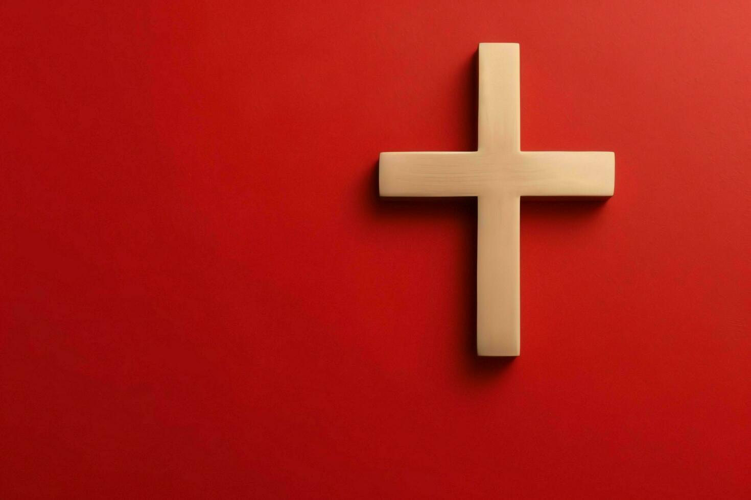 Happy good friday celebration concept with crown of thorns, bible, christian cross and copy space concept by AI Generated photo